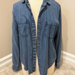 Casual Blue Denim Shirt